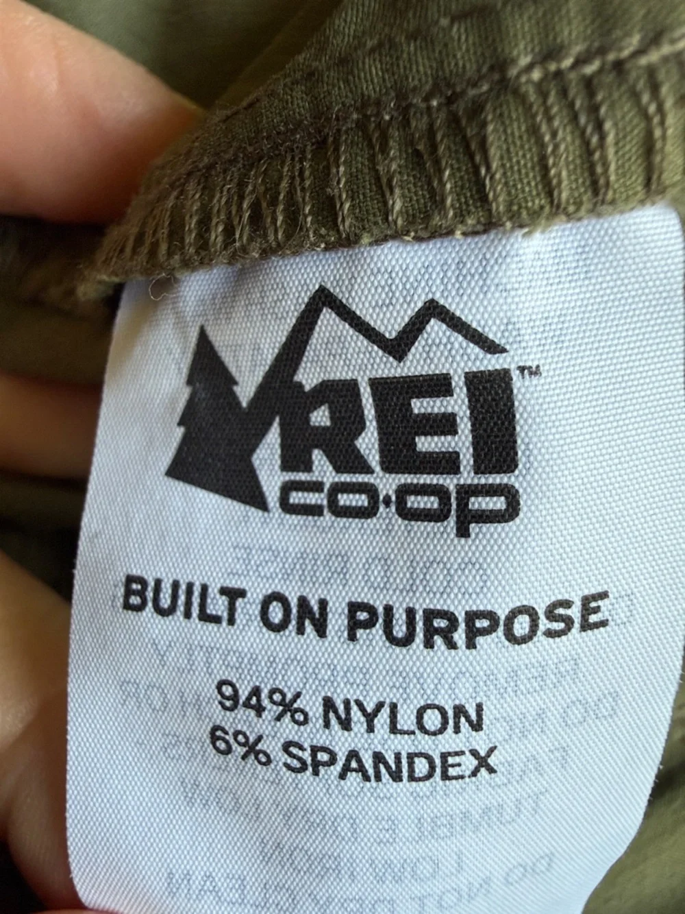 REI Olive Green Casual Cargo Pants Size 14 - Picture 15 of 16
